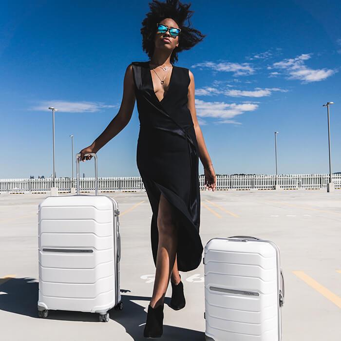 Ny generasjon trillekoffert. Samsonite Flux