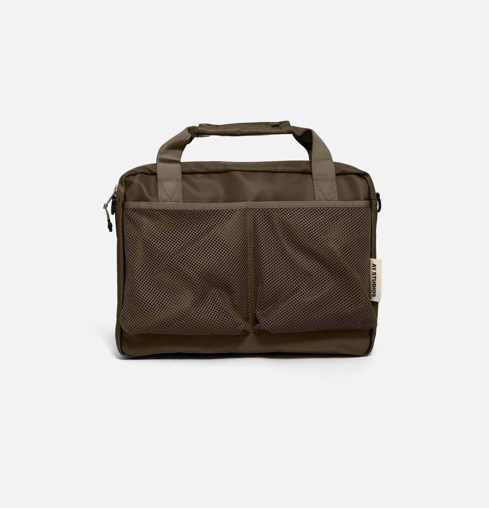 AY Studios Breifcase Army Green-Pc-Veske-BagBrokers
