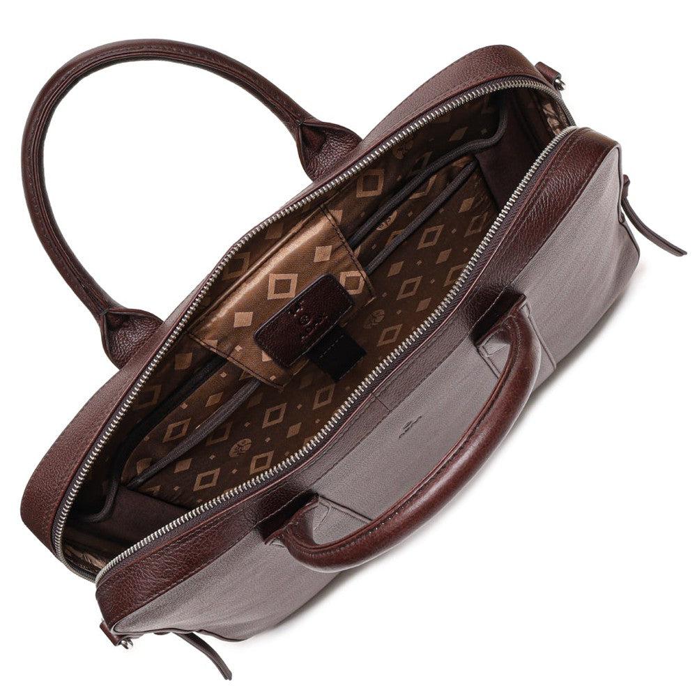 Adax Bergamo Andie Portfolio Laptop Bag Dark Brown-Veske-BagBrokers