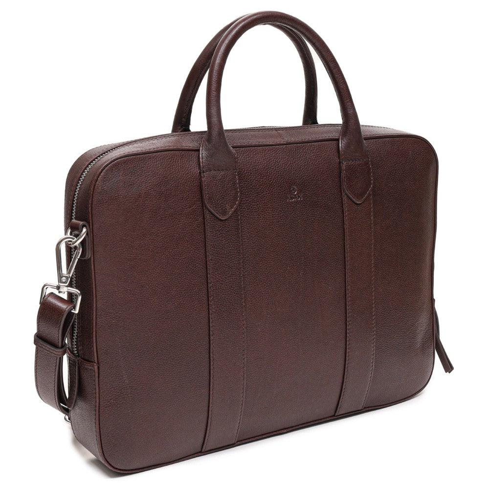 Adax Bergamo Andie Portfolio Laptop Bag Dark Brown-Veske-BagBrokers