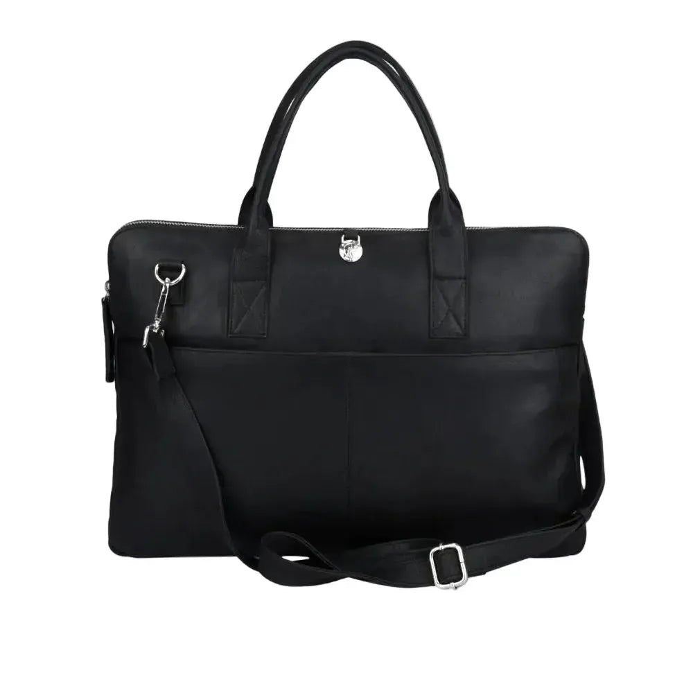 Adax Catania Jamie skinn Pc-veske Svart-Veske-BagBrokers