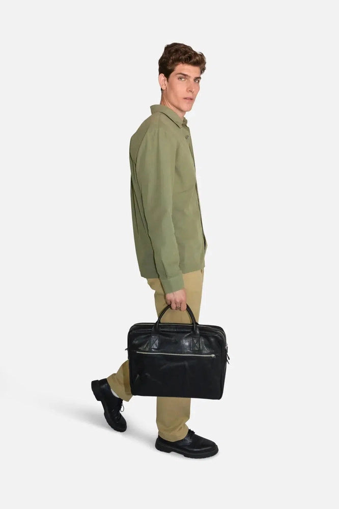 Adax Catania Tobias Skinn Pc veske 15,6" Svart-Veske-BagBrokers