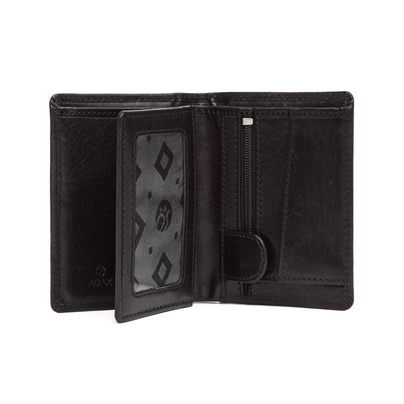 Adax Chicago lommebok Theo Svart-Lommebok/ Kortholder-BagBrokers