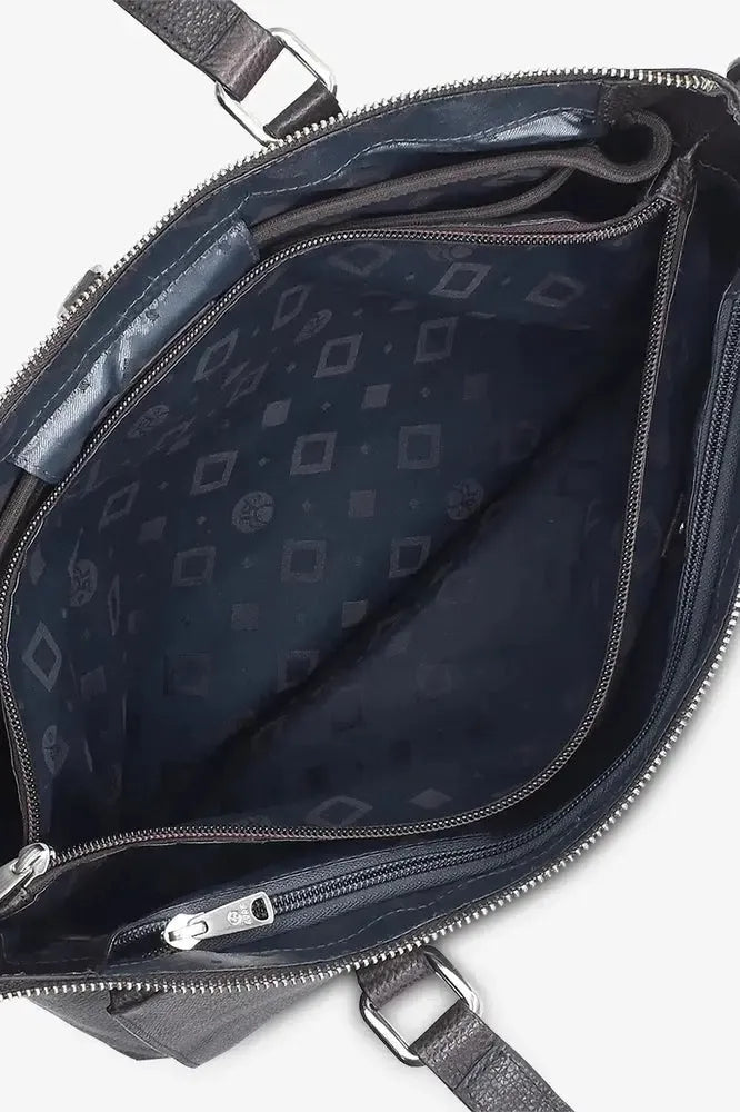 Adax Napoli Malia Skinn Laptop Skulderveske 14" Mørkebrun-Veske-BagBrokers