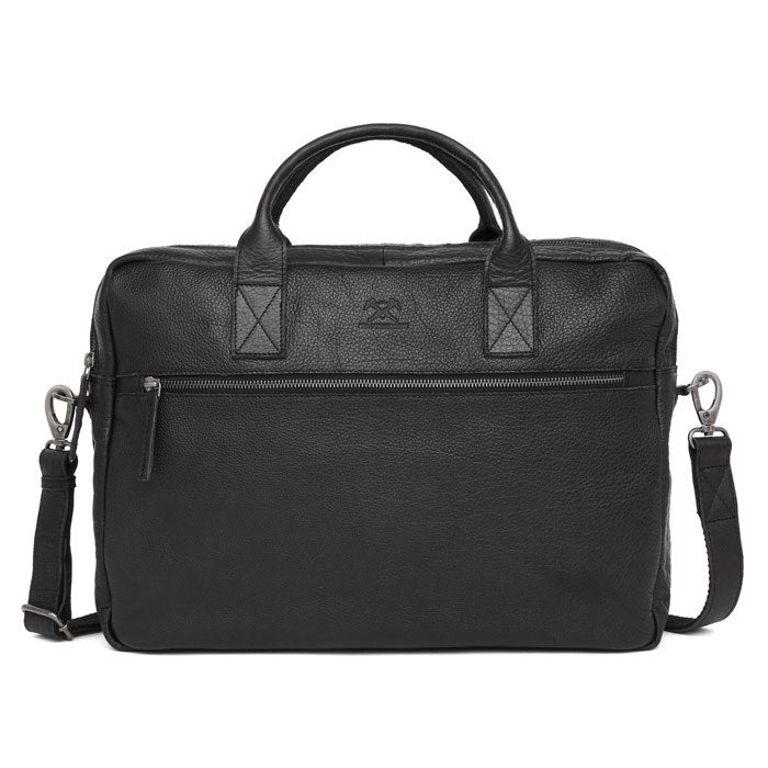 Adax Prato Axel Skinn Pc veske med 2 rom 15,6" Svart-Veske-BagBrokers