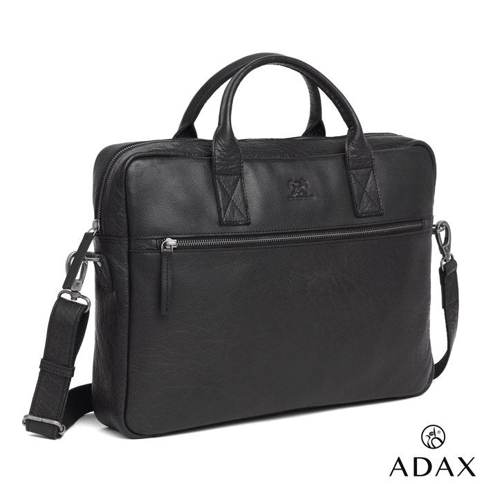 Adax Prato Tobias Skinn Pc veske 15,6" Svart-Veske-BagBrokers