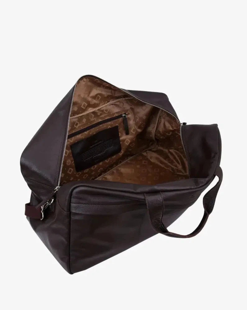 Adax Prato weekend bag Arthur Dark Brown-Bagger-BagBrokers