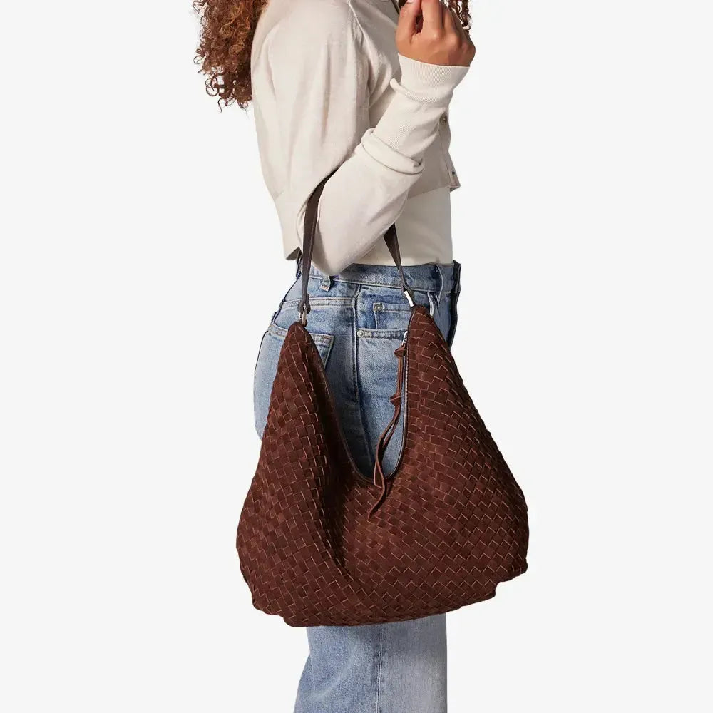 Adax Rozzano flettet skulderveske Mindy Chocolate-Veske-BagBrokers