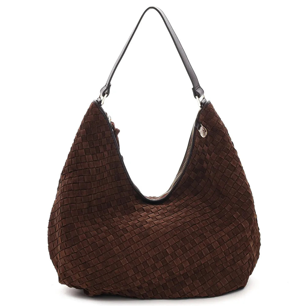 Adax Rozzano flettet skulderveske Mindy Chocolate-Veske-BagBrokers