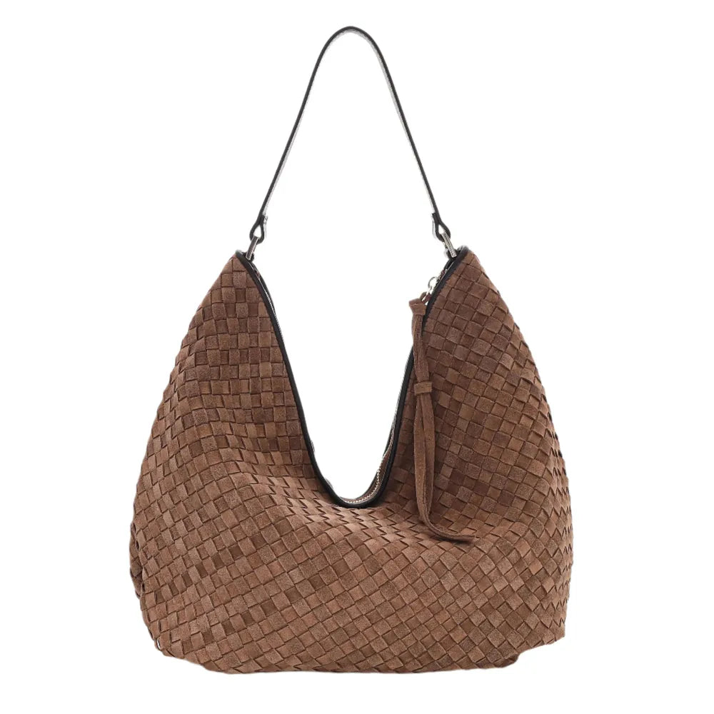 Adax Rozzano flettet skulderveske Mindy Latte-Veske-BagBrokers