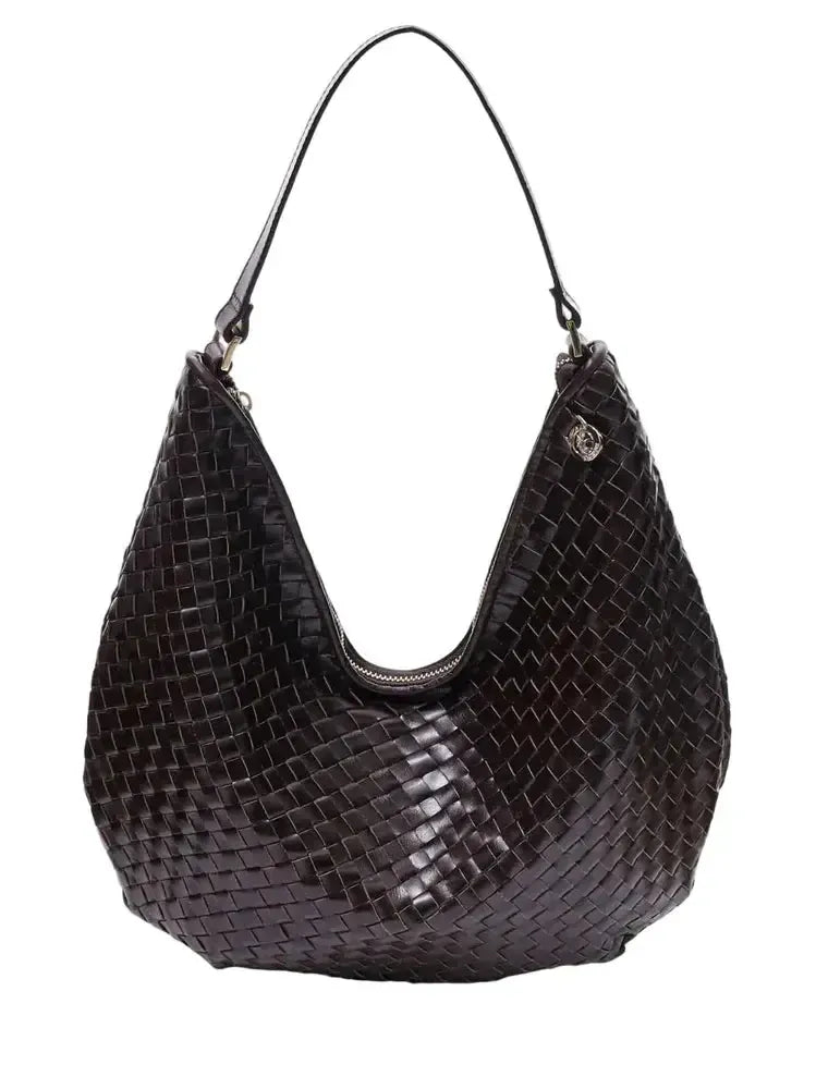 Adax Salerno Skulderveske Mindy Dark brown-Veske-BagBrokers