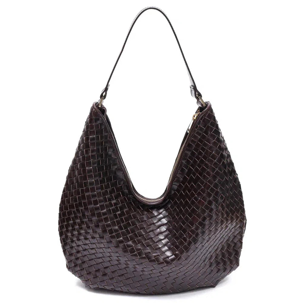 Adax Salerno Skulderveske Mindy Dark brown-Veske-BagBrokers