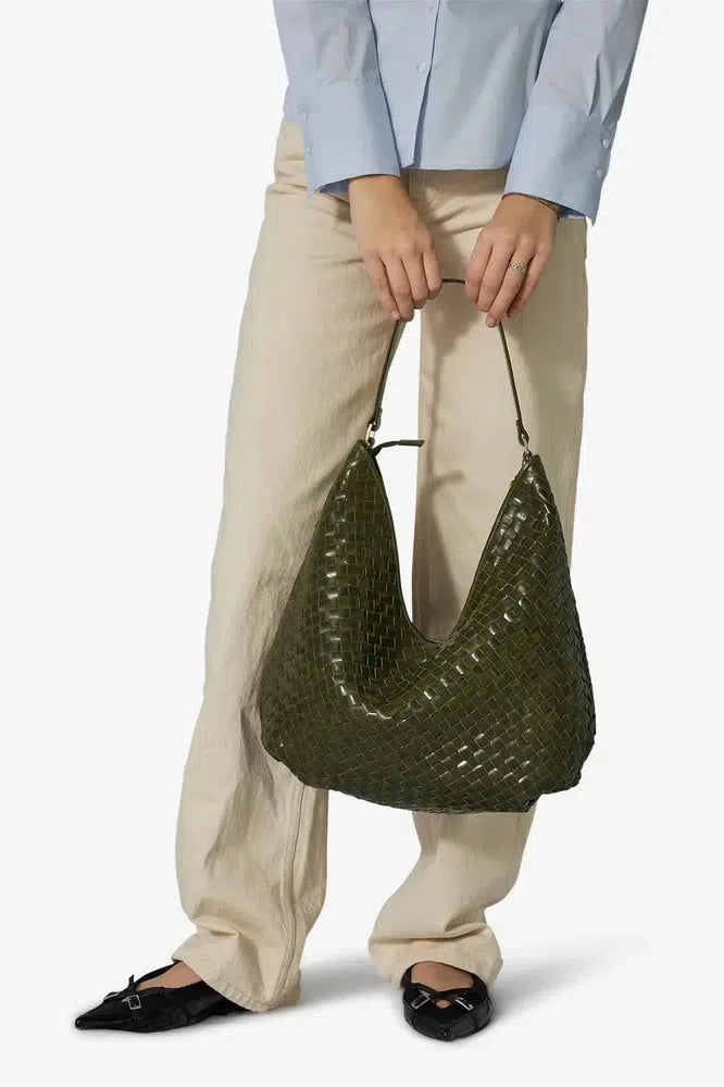 Adax Salerno Skulderveske Mindy Olive-Veske-BagBrokers