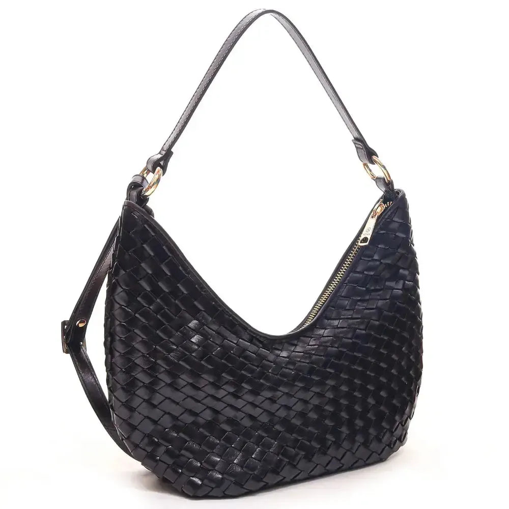 Adax Salerno Skulderveske Mona Dark Brown-Veske-BagBrokers