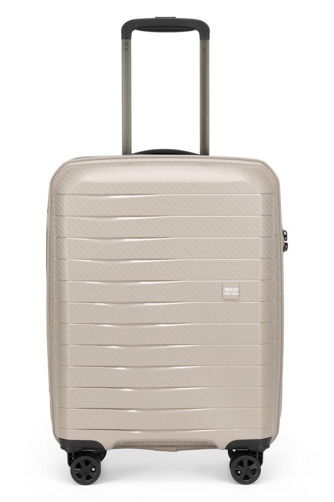 AirBox sett med harde trillekofferter 55+66+74 cm Champagne-Harde kofferter-BagBrokers