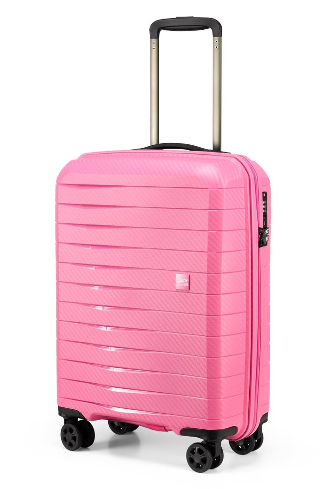 Airbox hard 55 cm kabinkoffert 2,3 kg 39 liter Metallic Pink-Harde kofferter-BagBrokers