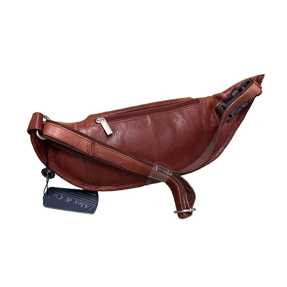 Alex & Co midjeveske i mykt deilig Nappa skinn Brown-Veske-BagBrokers