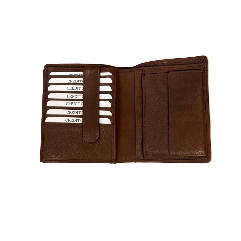 Alex & Co stor lommebok i mykt skinn Brun-Lommebok/ Kortholder-BagBrokers