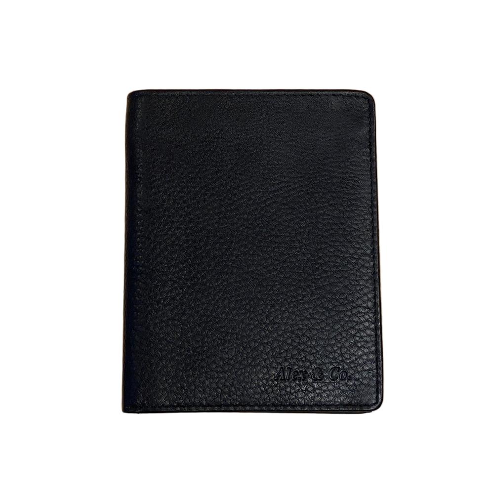 Alex & Co stor lommebok i mykt skinn Svart-Lommebok/ Kortholder-BagBrokers