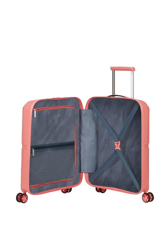 American Tourister Airconic kabinkoffert 4 hjul 55 cm Solar Pink-Harde kofferter-BagBrokers