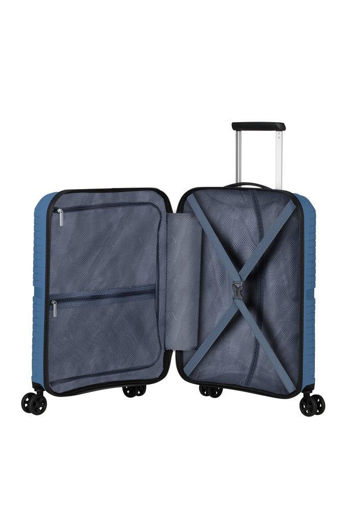 American Tourister Airconic kabinkoffert med 4 hjul 55 cm Coronet Blue-Harde kofferter-BagBrokers