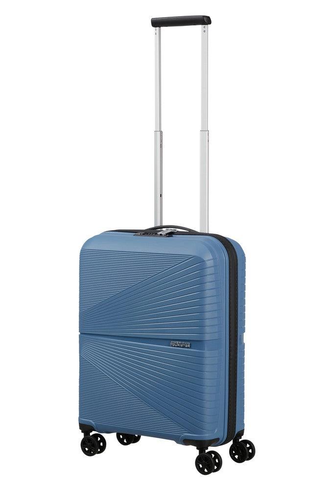 American Tourister Airconic kabinkoffert med 4 hjul 55 cm Coronet Blue-Harde kofferter-BagBrokers