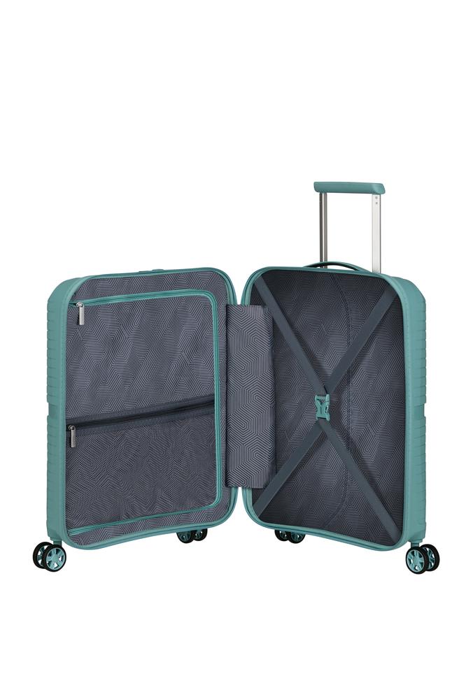 American Tourister Airconic kabinkoffert med 4 hjul 55 cm Dusty Turquoise-Harde kofferter-BagBrokers