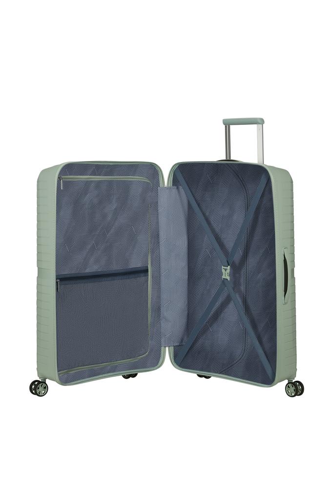 American Tourister Airconic stor koffert med 4 hjul 77 cm Saturn Sage-Harde kofferter-BagBrokers