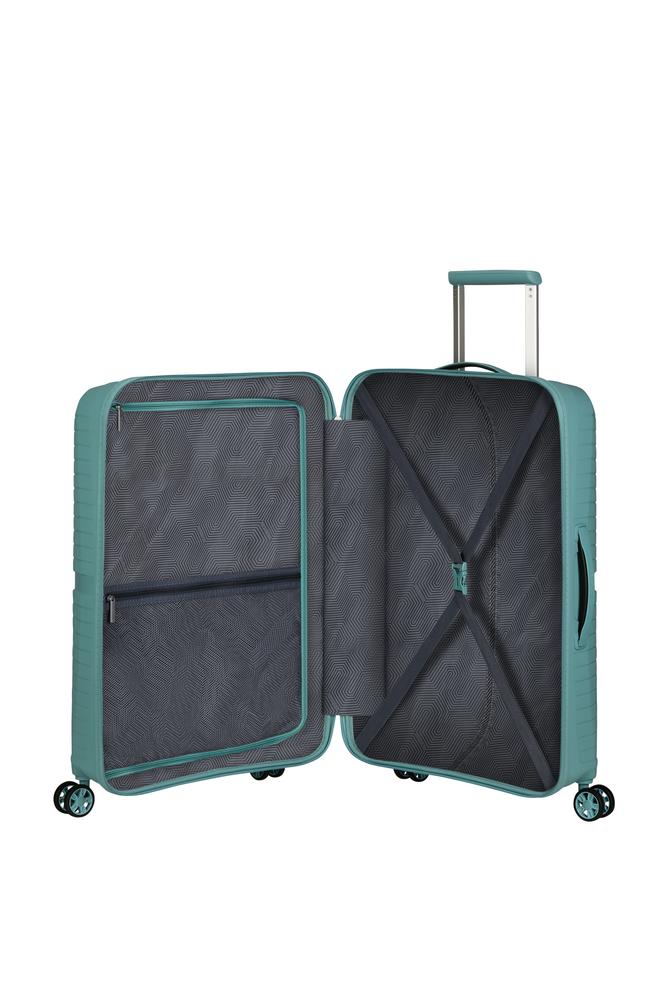 American Tourister Airconic medium koffert med 4 hjul 67 cm Dusty Turquoise-Harde kofferter-BagBrokers