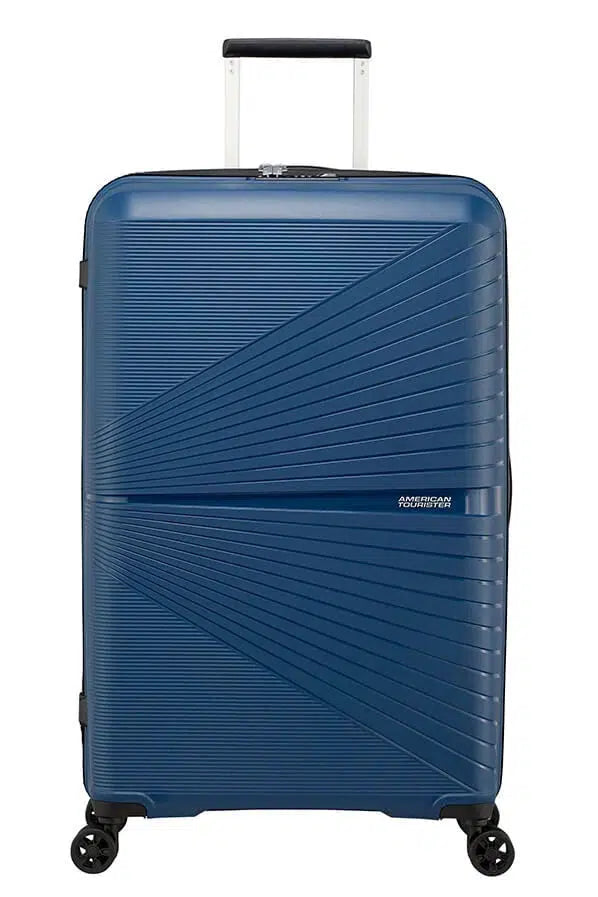 American Tourister Airconic stor koffert med 4 hjul 77 cm Midnight Navy-Harde kofferter-BagBrokers