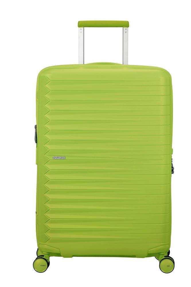 American Tourister FastForward ekspanderende medium koffert 68 cm Neon Lime-Harde kofferter-BagBrokers