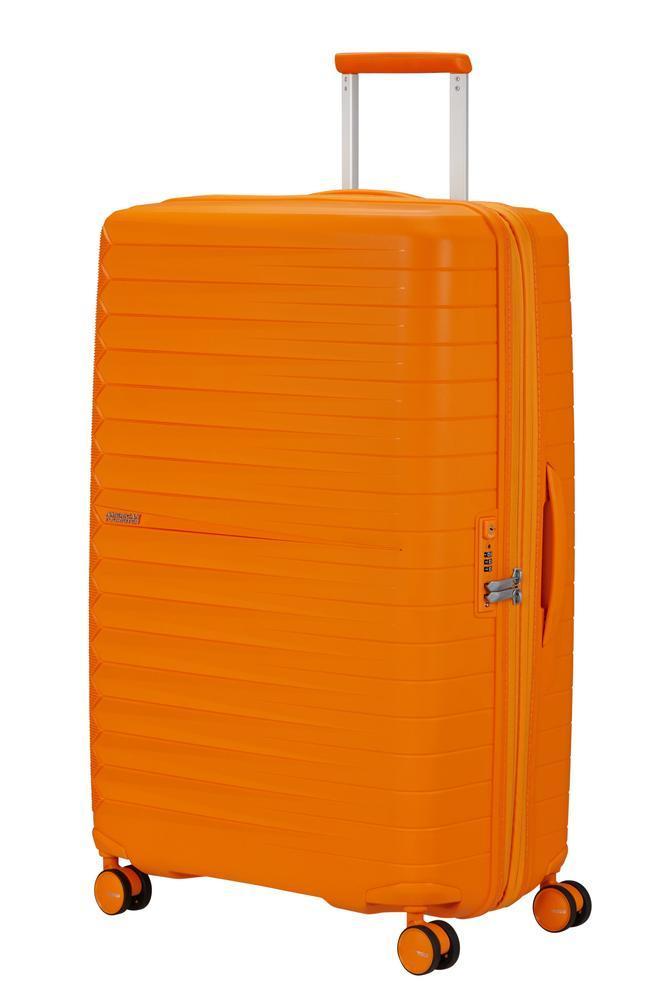 American Tourister FastForward ekspanderende stor koffert 78 cm Radiant Orange-Harde kofferter-BagBrokers