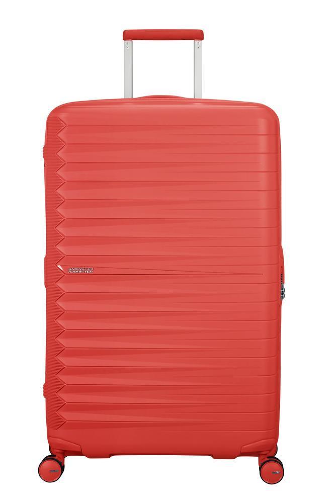 American Tourister FastForward ekspanderende stor koffert 78 cm Sunset Coral-Harde kofferter-BagBrokers