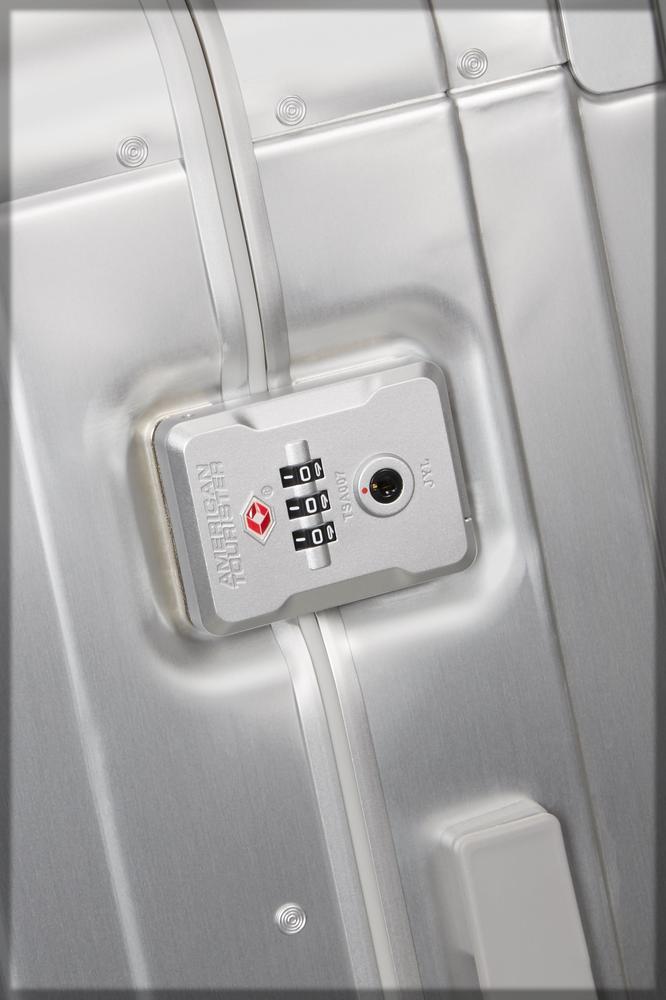 American Tourister Soundbox ALU 55 cm Silver-Harde kofferter-BagBrokers
