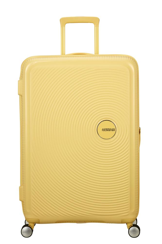American Tourister Soundbox Ekspanderende Stor Koffert 77 cm Pastel Yellow-Harde kofferter-BagBrokers