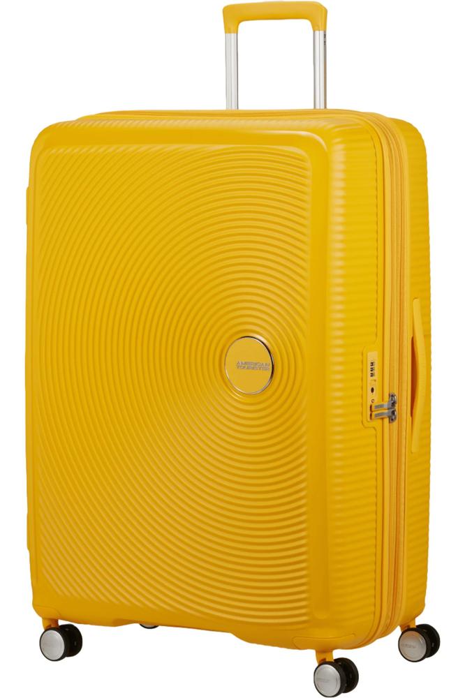 American Tourister Soundbox Ekspanderende Stor Koffert 77 cm Gul-Harde kofferter-BagBrokers