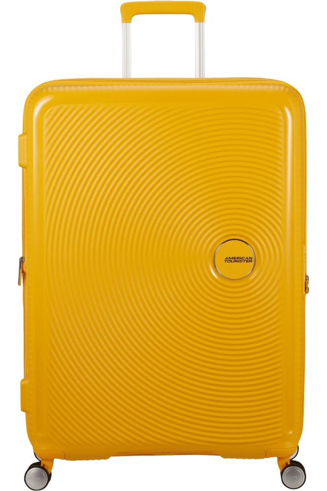 American Tourister Soundbox Ekspanderende Stor Koffert 77 cm Gul-Harde kofferter-BagBrokers