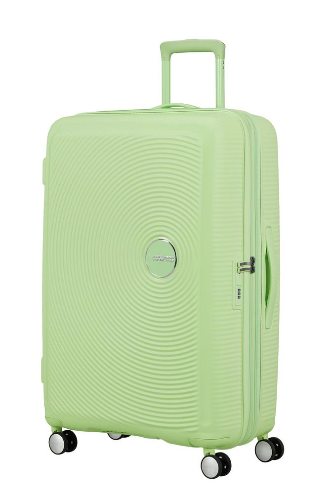 American Tourister Soundbox ekspanderende stor koffert 77 cm Kiwi Green-Harde kofferter-BagBrokers