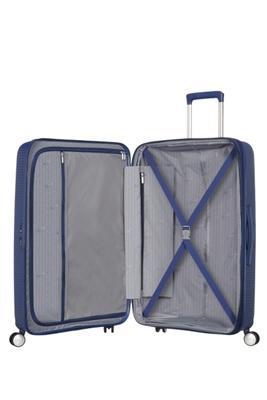 Harde kofferter-American Tourister Soundbox Ekspanderende Medium Koffert 67 cm Midnattsblå-BagBrokers