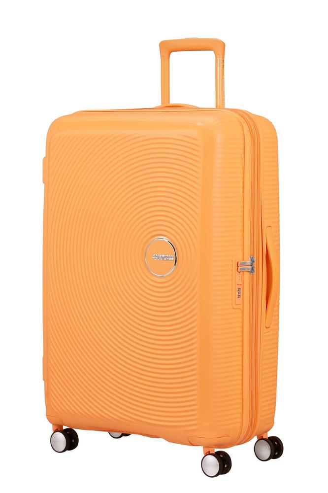American Tourister Soundbox ekspanderende stor koffert 77 cm Papaya Pop-Harde kofferter-BagBrokers