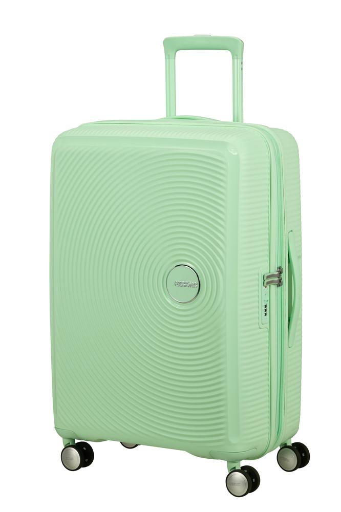 American Tourister Soundbox ekspanderende medium koffert 67 cm Pastel Green-Harde kofferter-BagBrokers