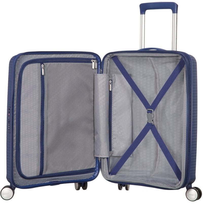 American Tourister Soundbox ekspanderende stor koffert 77 cm Midnattsblå-Harde kofferter-BagBrokers
