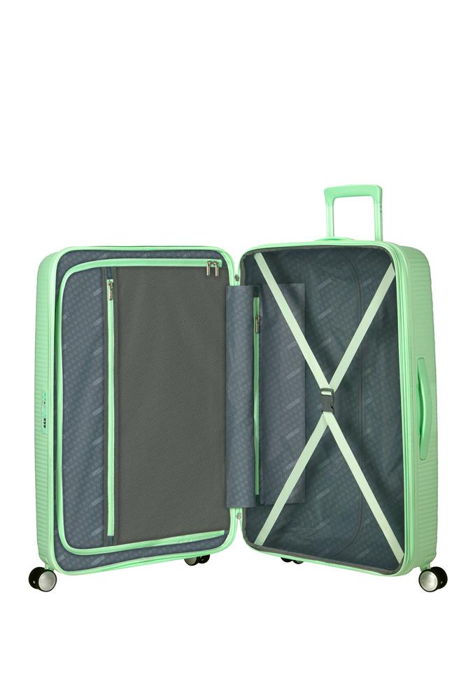 American Tourister Soundbox ekspanderende stor koffert 77 cm Pastel Green-Harde kofferter-BagBrokers