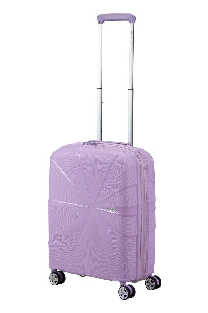 American Tourister StarVibe utvidbar håndbagasje 55 cm Digital Lavender-Harde kofferter-BagBrokers