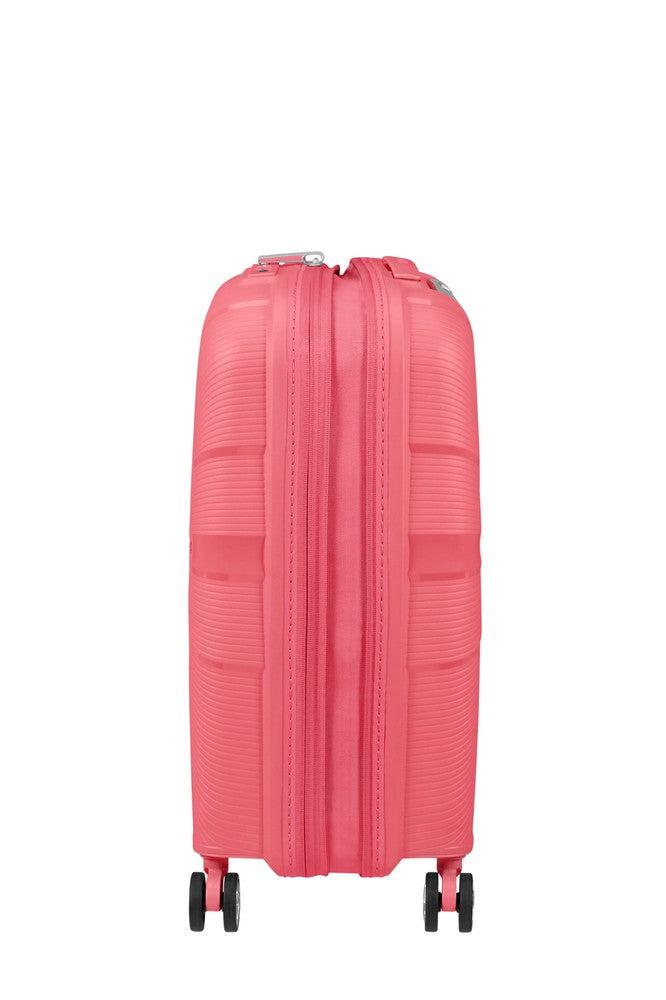 American Tourister StarVibe utvidbar håndbagasje 55 cm Sun Kissed Coral-Harde kofferter-BagBrokers