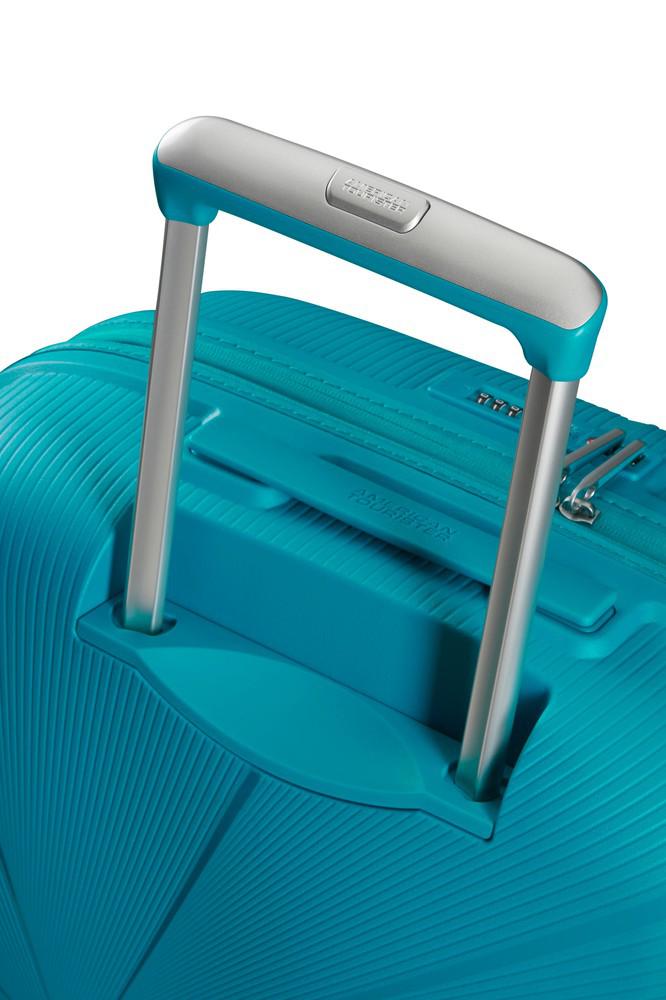 American Tourister StarVibe utvidbar medium koffert 67 cm Verdigris-Harde kofferter-BagBrokers