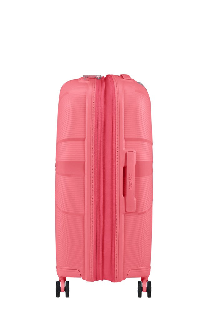 American Tourister StarVibe utvidbar stor koffert 77 cm Sun Kissed Coral-Harde kofferter-BagBrokers