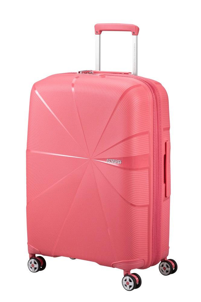 American Tourister StarVibe utvidbar stor koffert 77 cm Sun Kissed Coral-Harde kofferter-BagBrokers