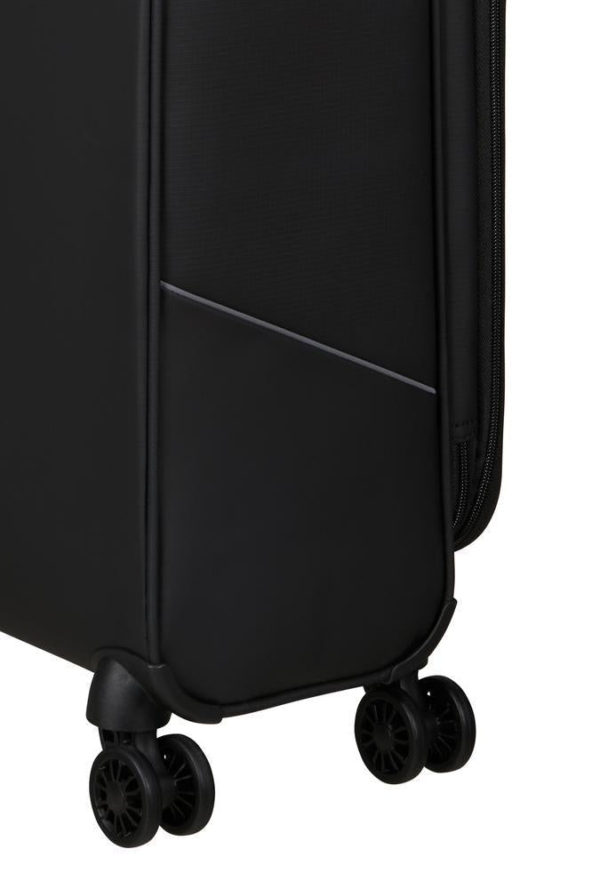 American Tourister SummerRide utvidbar medium koffert 69 cm Black-Myke kofferter-BagBrokers