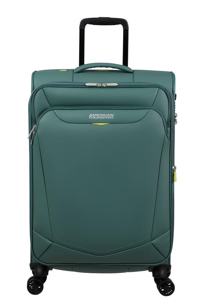 American Tourister SummerRide utvidbar medium koffert 69 cm Dark Forest-Myke kofferter-BagBrokers